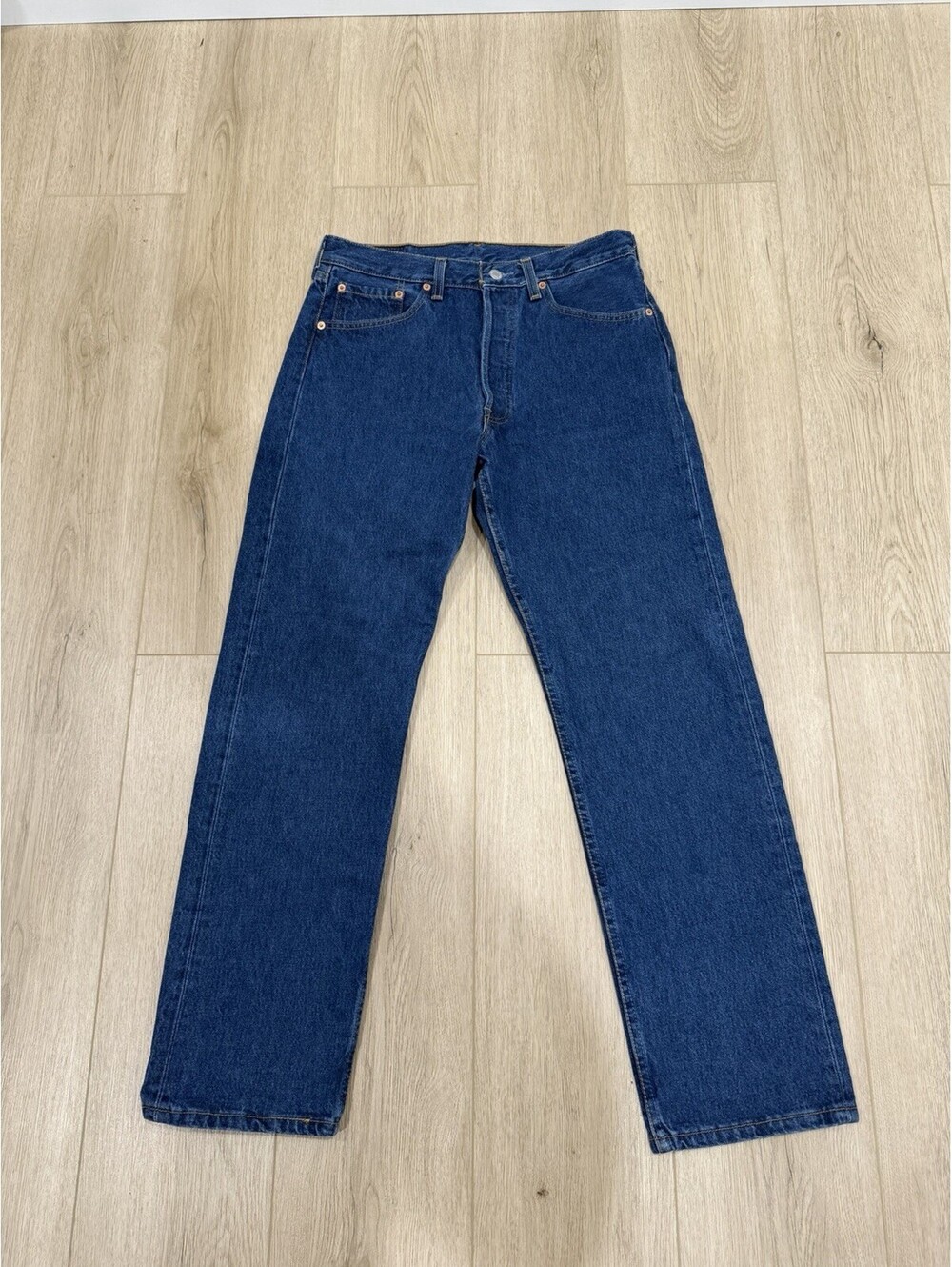 VINTAGE 90s Levis 501 Mens Blue Denim Straight Leg Jeans 32x30 Made in USA